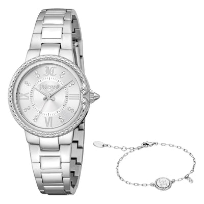 Just Cavalli SET Primavera Schlange Silber