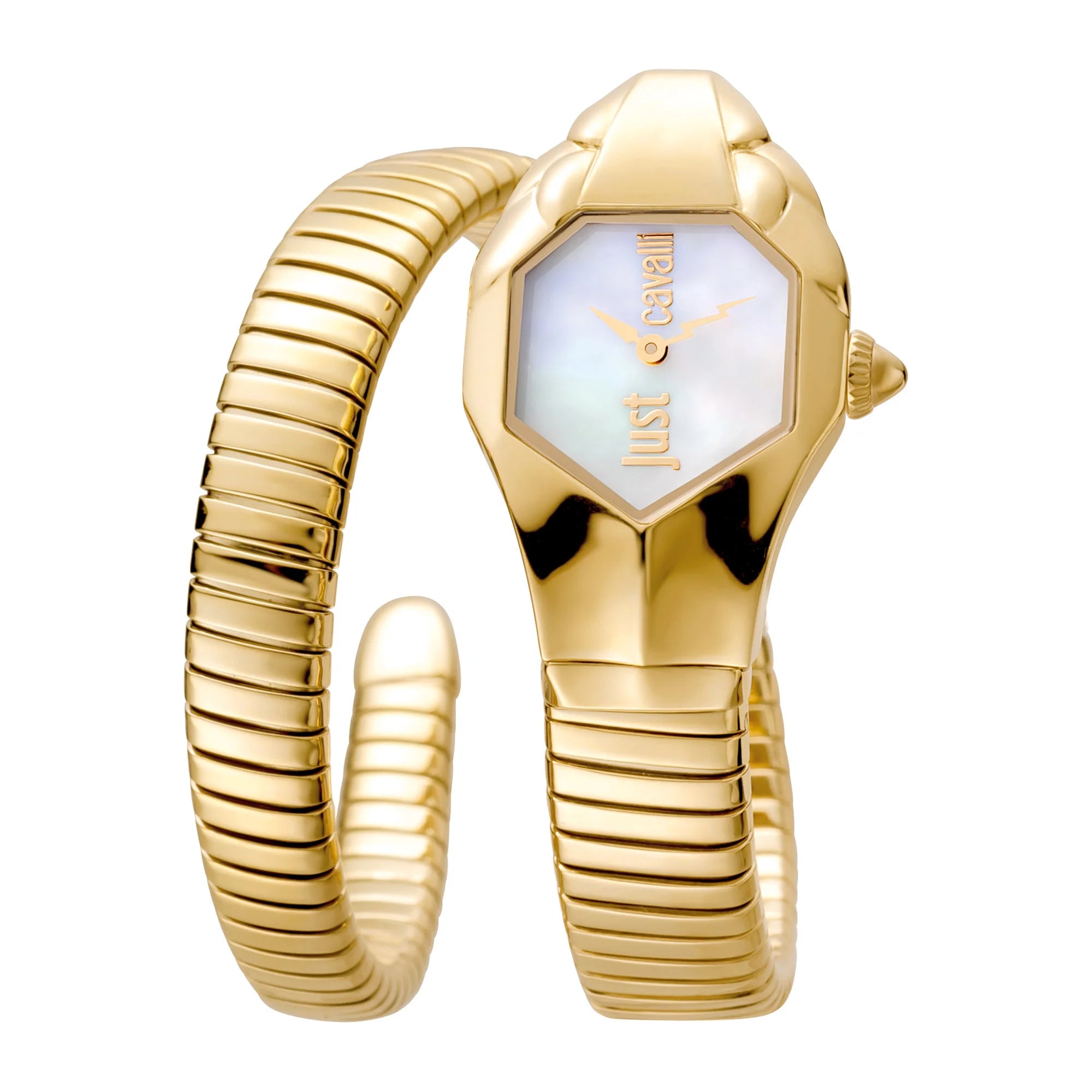 Just Cavalli Just Cavalli Signature Snake Glam DNA Yellow Gold MOP