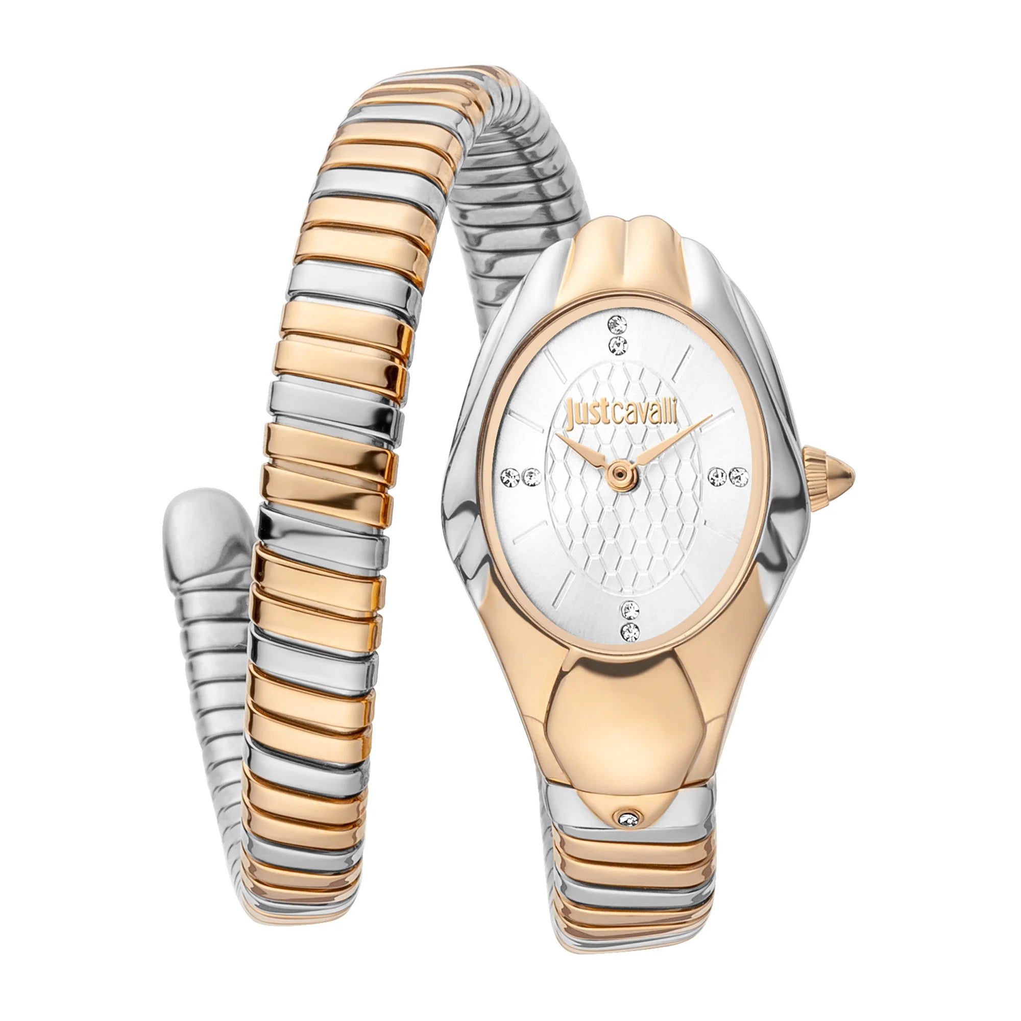 Just Cavalli Just Cavalli Signature Snake Prestigio Two Tones RG Silver