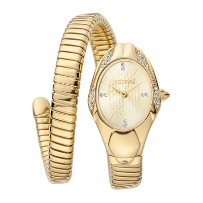Just Cavalli Signature Snake Regali Gelbgold