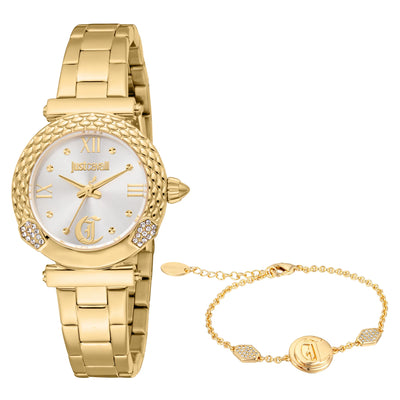 Just Cavalli SET Curiosa Gelb Gold Silber
