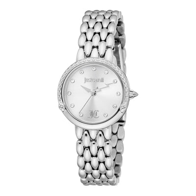 Just Cavalli Animalier Rosa Schlange Silber